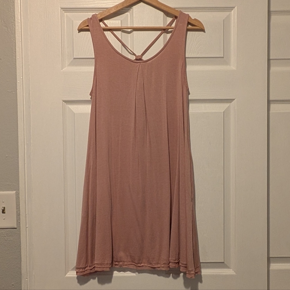Mittoshop Rose Sleeveless Tie-Back Dress With Pockets